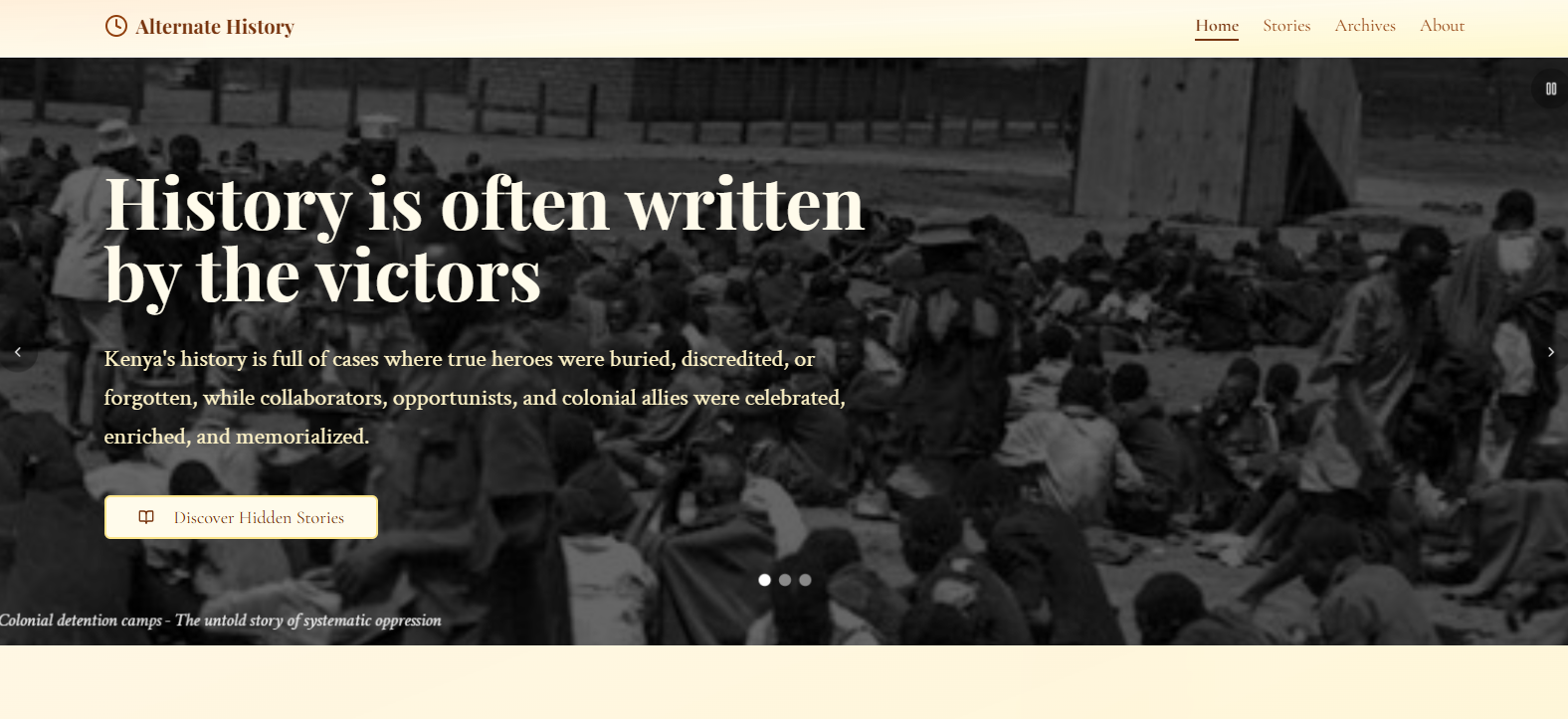 Alternate History AI